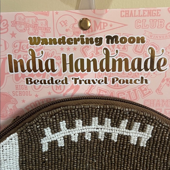 Wandering Moon | Beaded Football Wallet 🏈 - Picture 2 of 7
